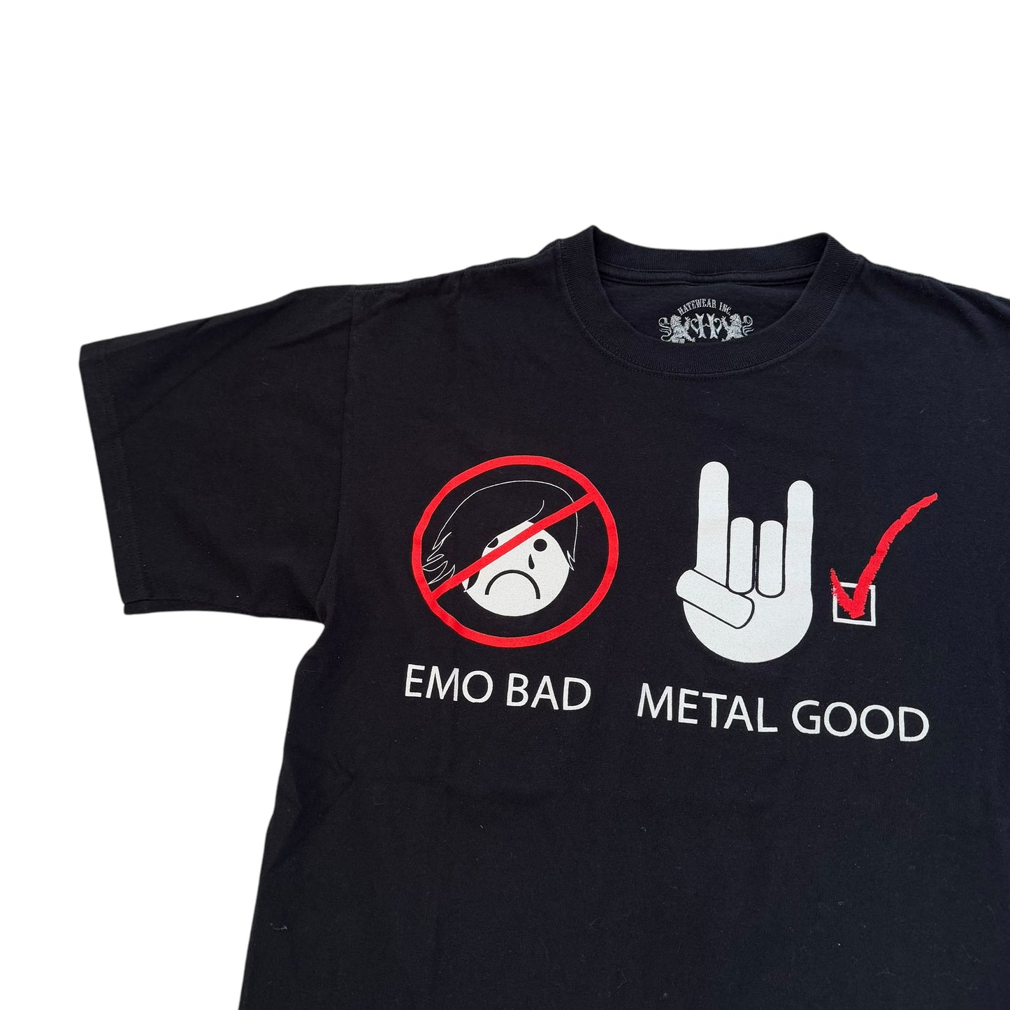 Emo Bad Metal Good T-Shirt (Large)