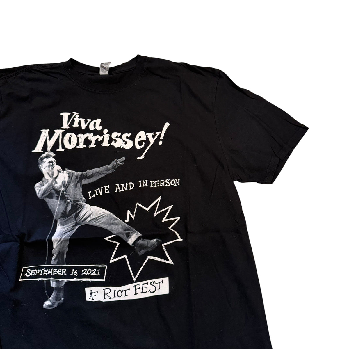 Morrissey Riot Fest T-Shirt 2021 (XL) PERSONALS COLLECTION