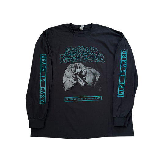 Jarhead Fertilizer Death Is Easy… Life Is Hard Long Sleeve T-Shirt (XXL) PERSONALS COLLECTION