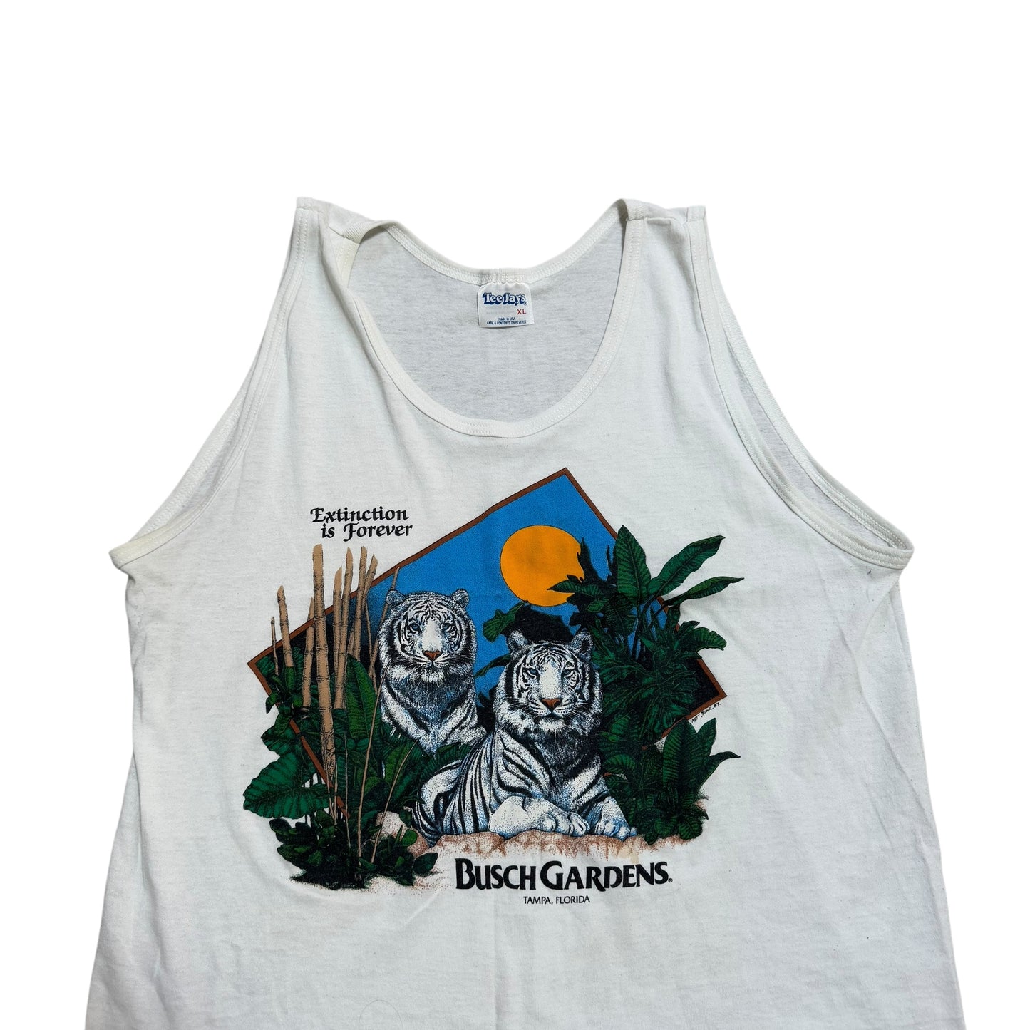 Busch Gardens Tampa Florida Tank Top Shirt 80s (XL) PERSONALS COLLECTION