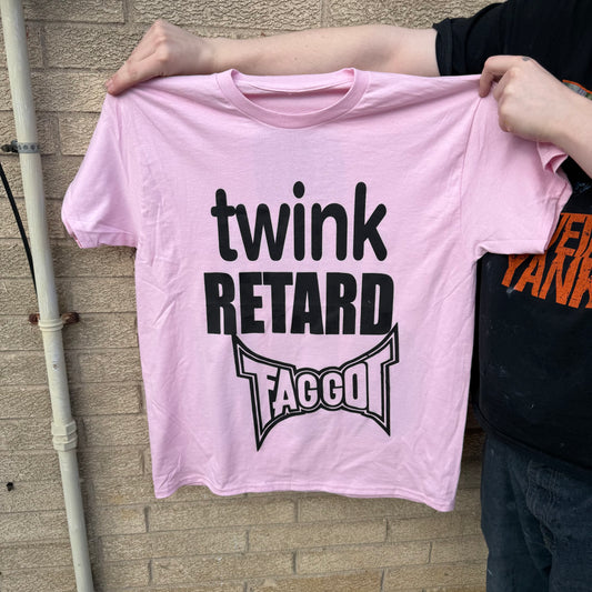 Twink Retard Faggot And I Have A Gun T-Shirt HARDCORE THOUGHTS X JUNA COLLAB
