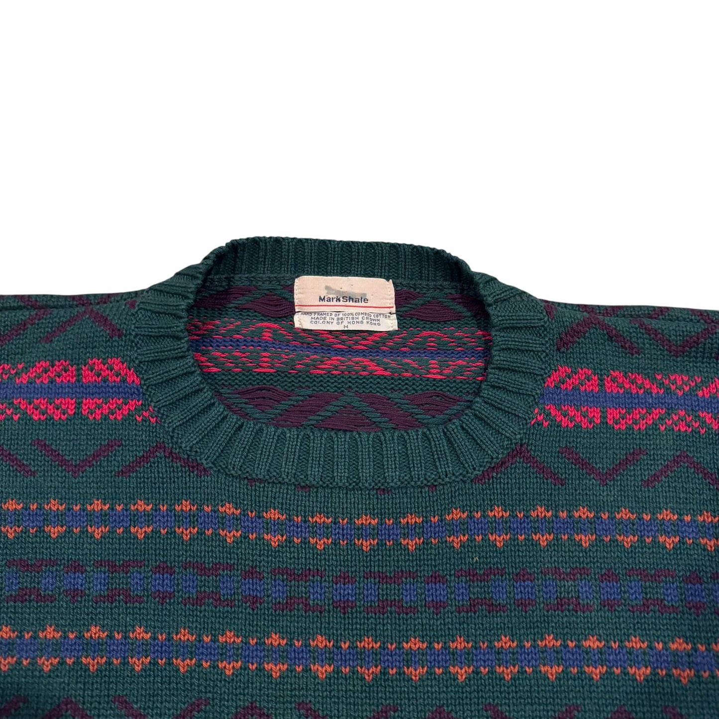 Mark Shale Knitted Striped Sweater 90s (Medium) [ REAL SHOPPER EXCLUSIVE ]