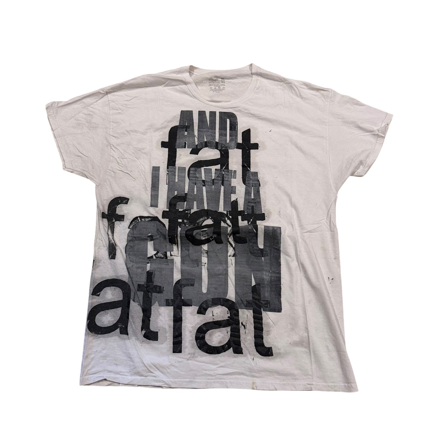 Fat And I Have A Gun Studio T-Shirt (XXL) PERSONALS COLLECTION