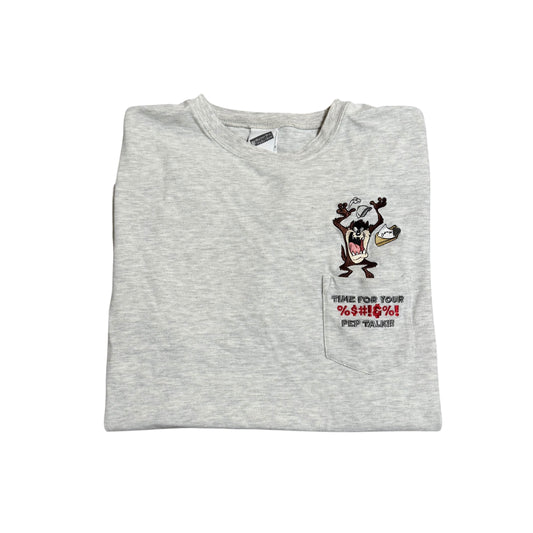 Looney Tunes Taz Pocket T-Shirt 90s (Large) [ REAL SHOPPER EXCLUSIVE ]
