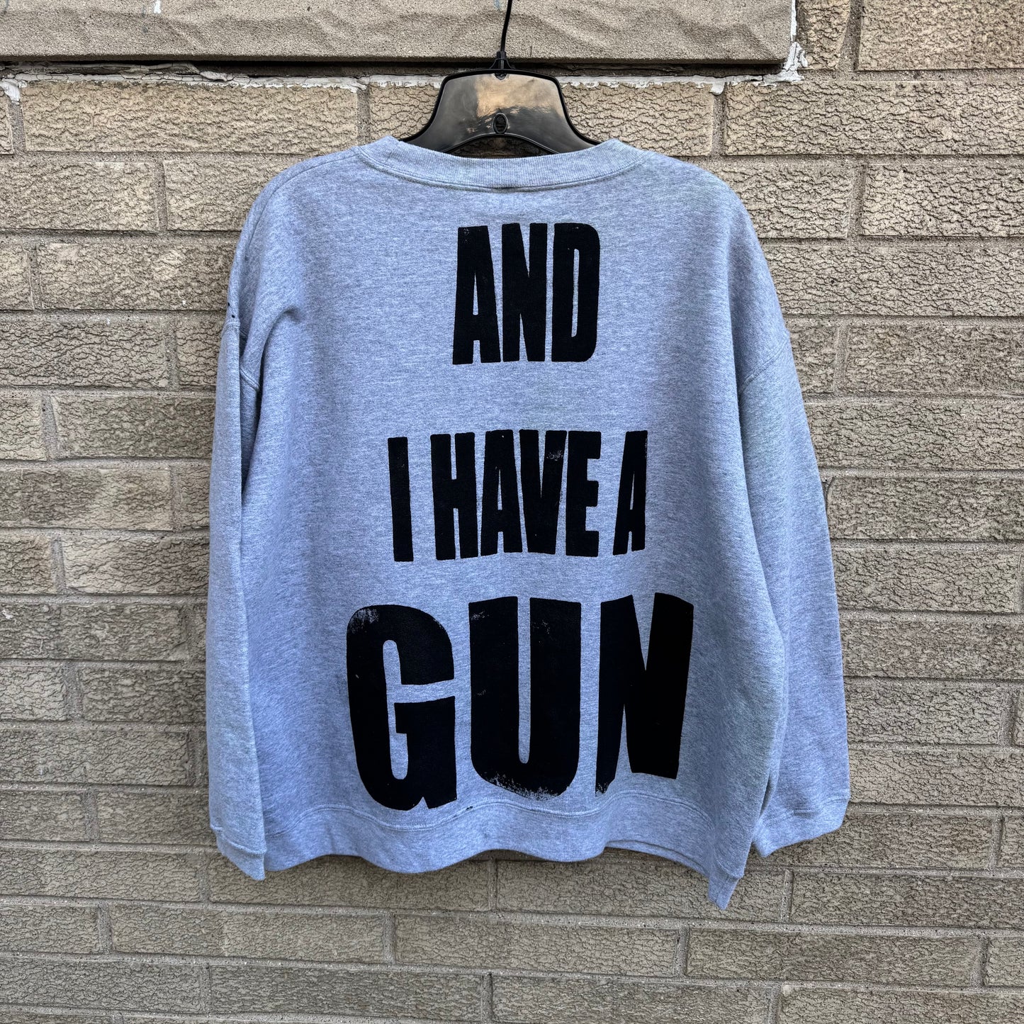 Karma Kills… And I Have A Gun 1/1 Crewneck (Boxy XL)