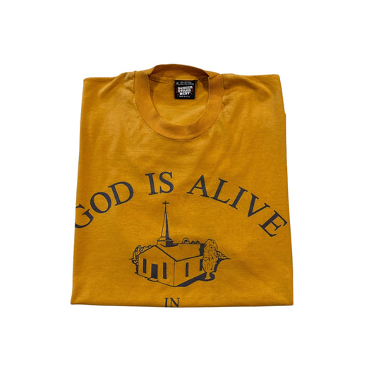 God Is Alive New Covenant T-Shirt 90s (XL)