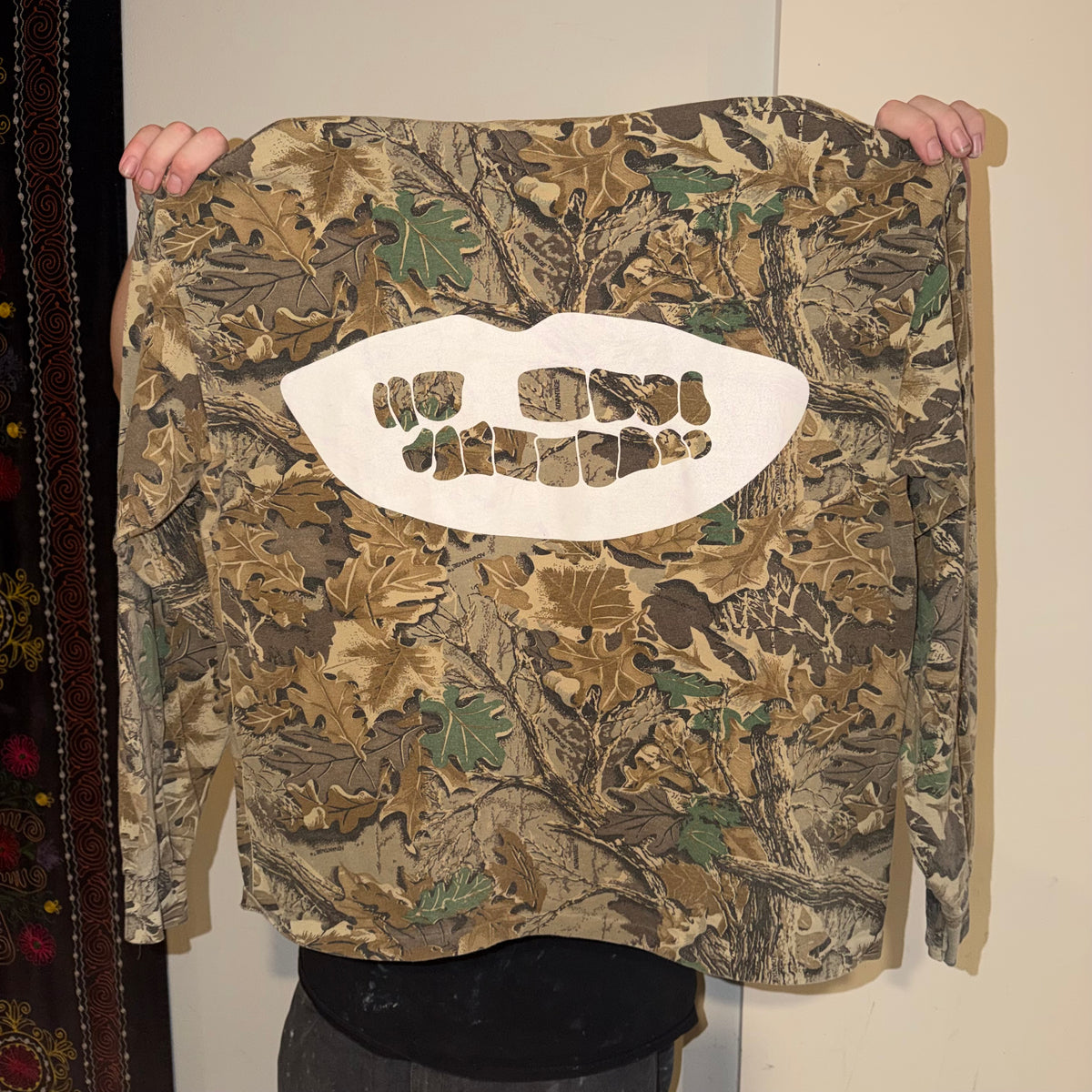 Never Kill Yourself 1/1 Camo Long Sleeve T-Shirt (XL)