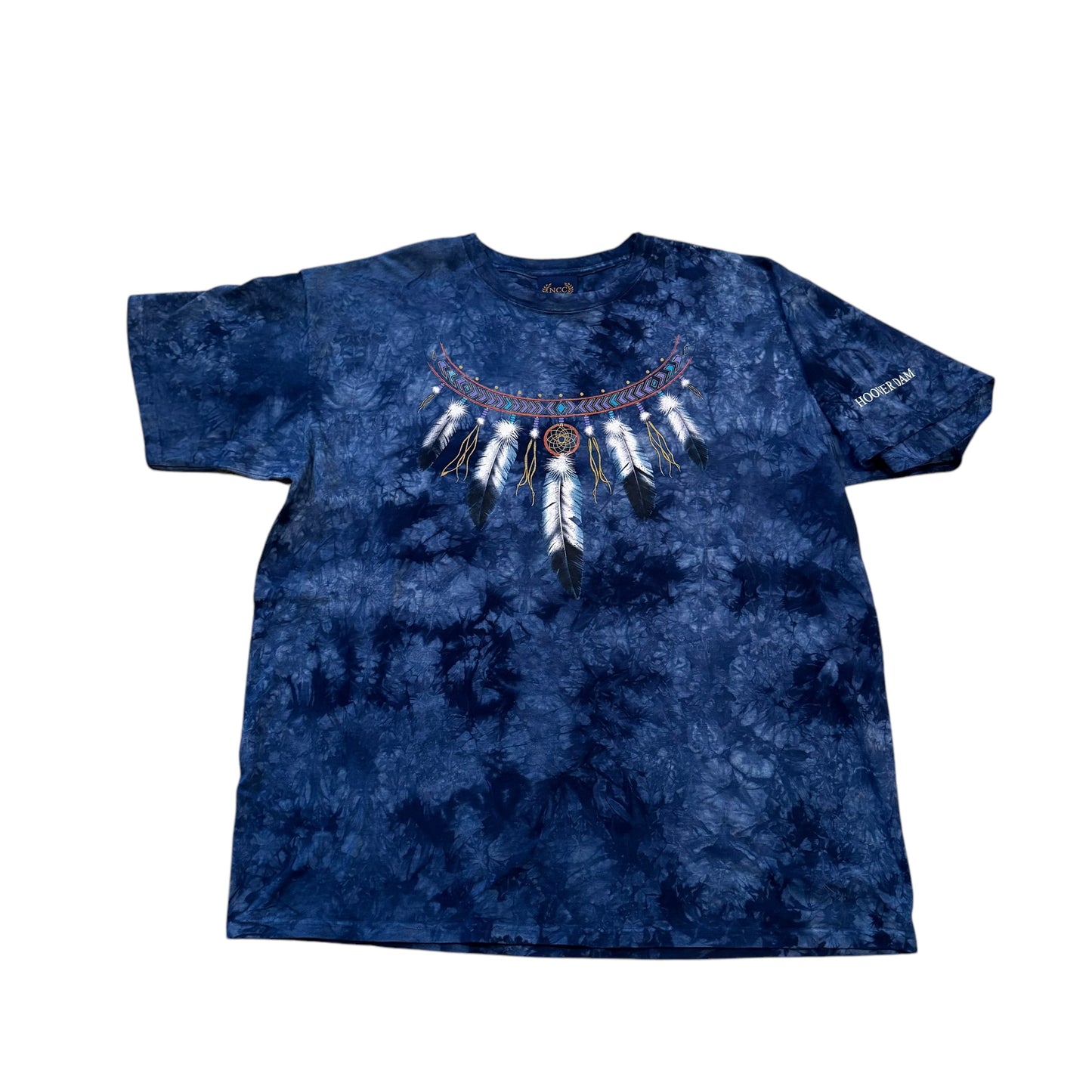 Feather Necklace Tie Dye T-Shirt 90s (XXL) [ REAL SHOPPER EXCLUSIVE ]