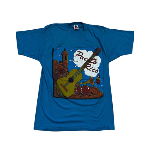 Puerto Rico Guitar Shirt 90s (Large) [ REAL SHOPPER EXCLUSIVE ]