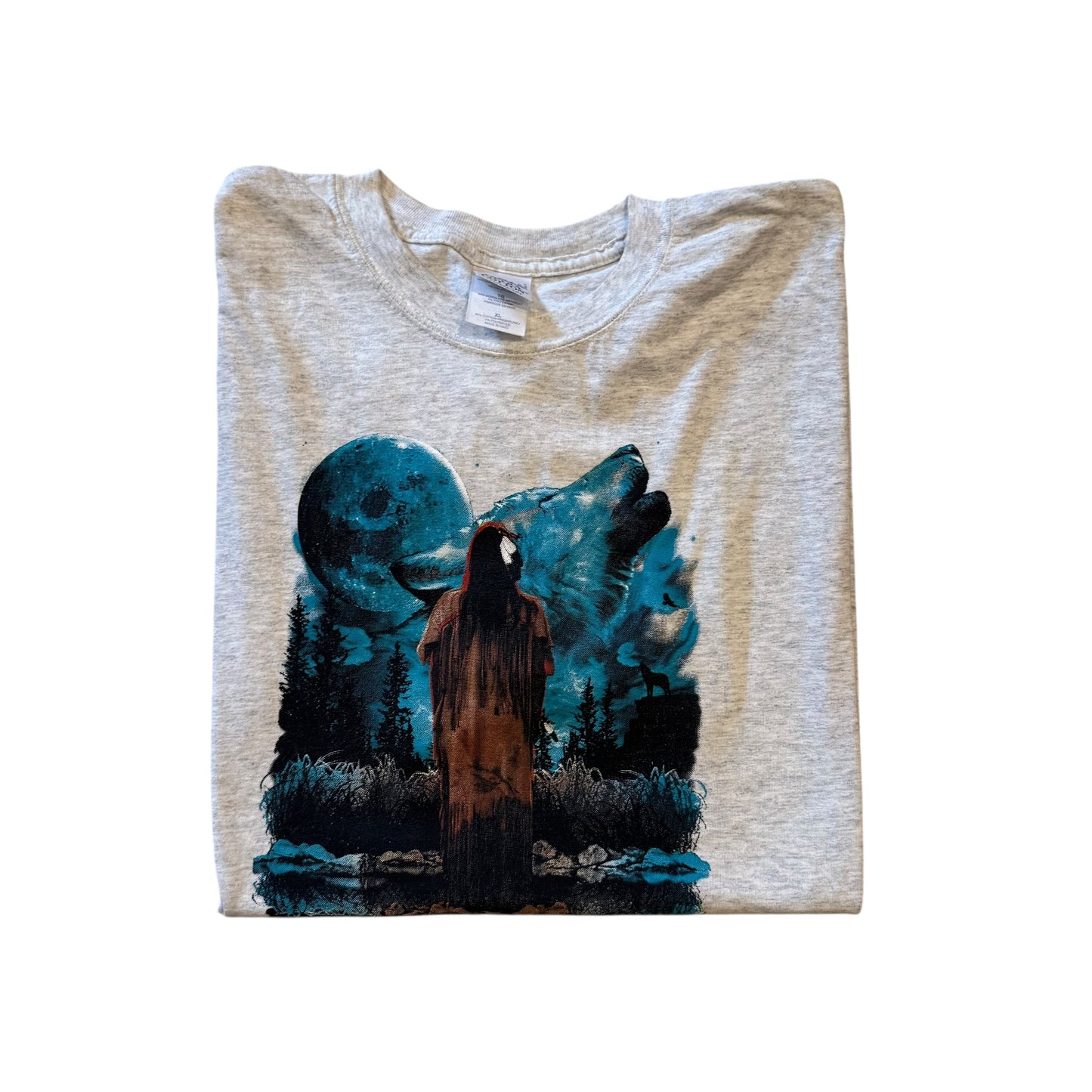 Moon Wolf T-Shirt 2000s (XL) [ REAL SHOPPER EXCLUSIVE ]