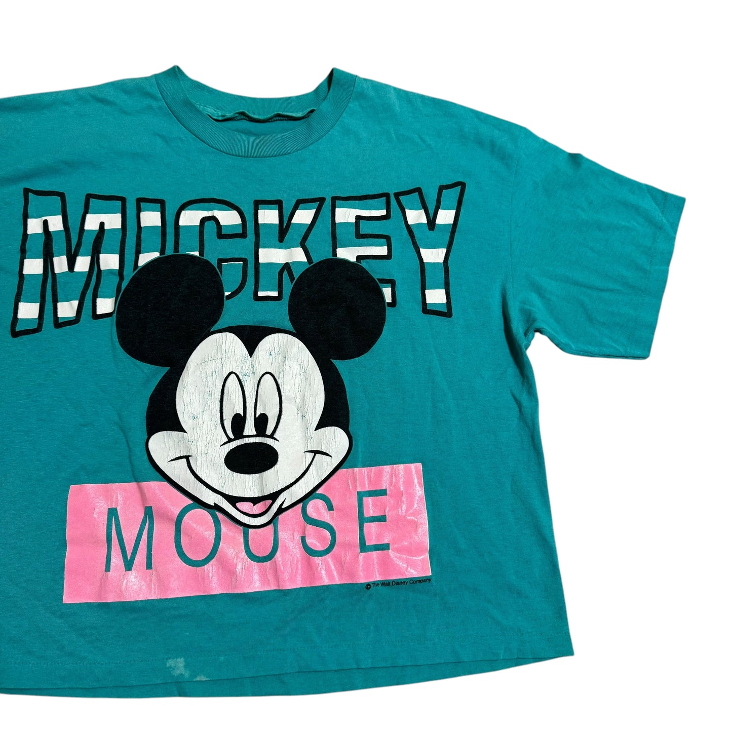 Mickey Mouse Cropped T-Shirt 90s (Large) [REAL SHOPPER EXCLUSIVE ]