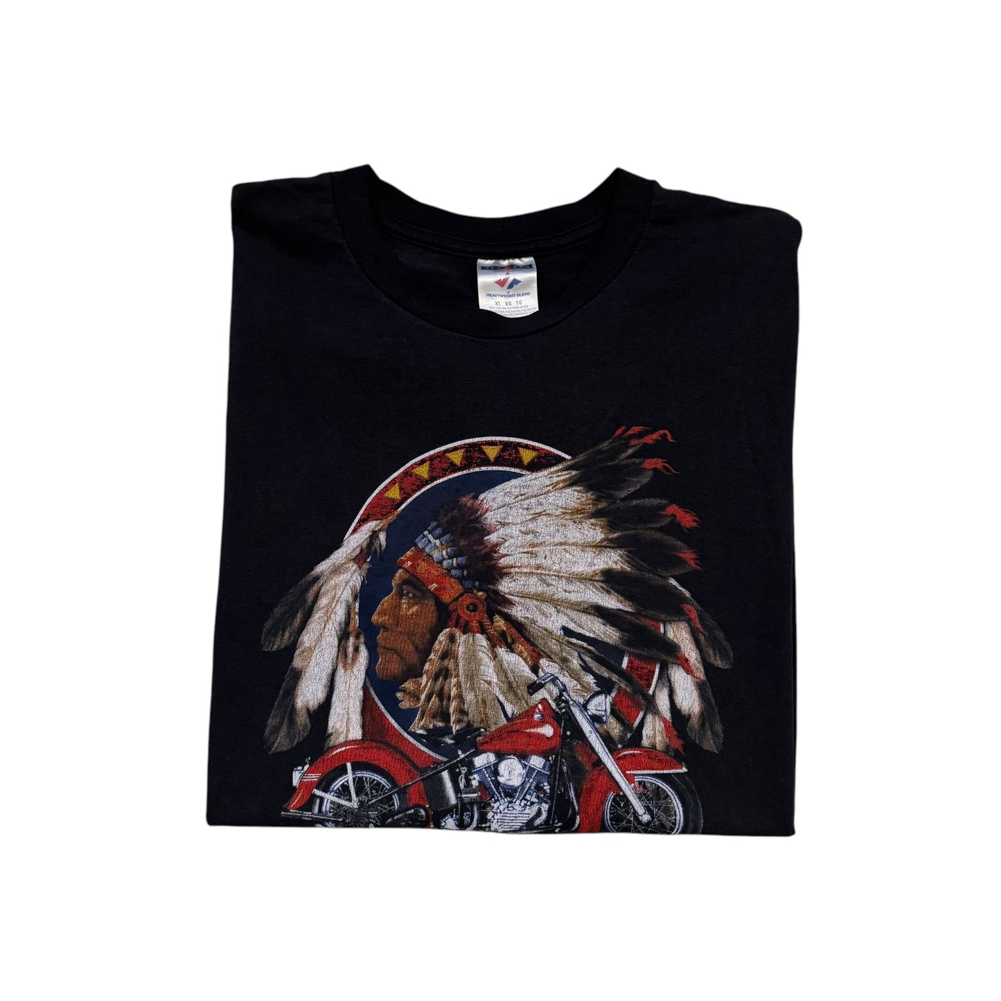 Native American Motorcycle T-Shirt 2000s (XL)