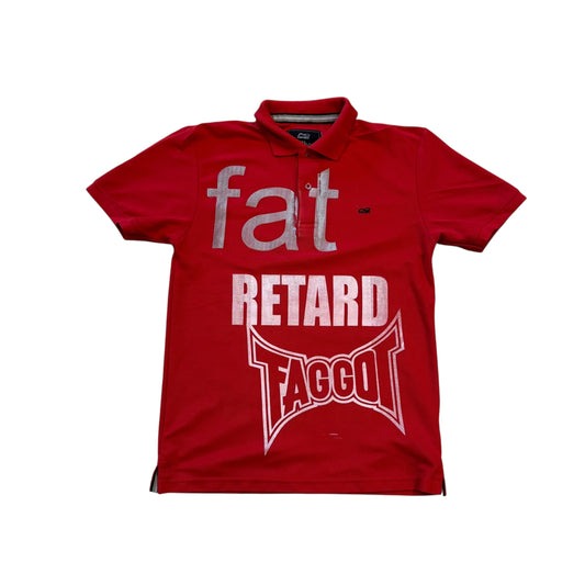 Fat Retard Faggot And I Have A Gun 1/1 Polo T-Shirt (Large) HARDCORE THOUGHTS X JUNA COLLAB