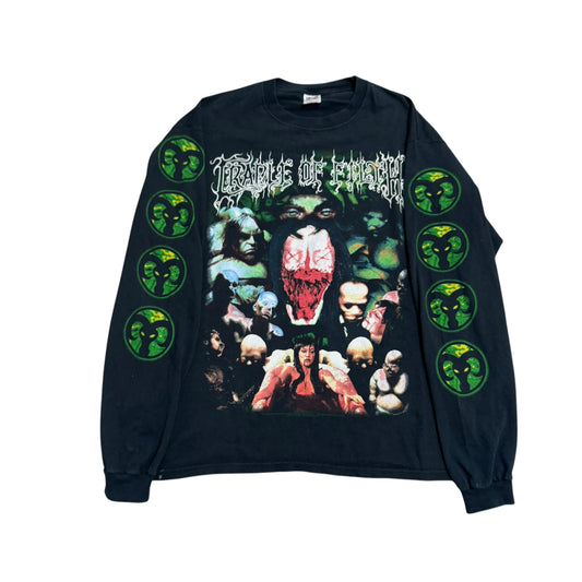 Cradle Of Filth Canvas For A Lick Of Pain Long Sleeve T-Shirt 1999 (XL)