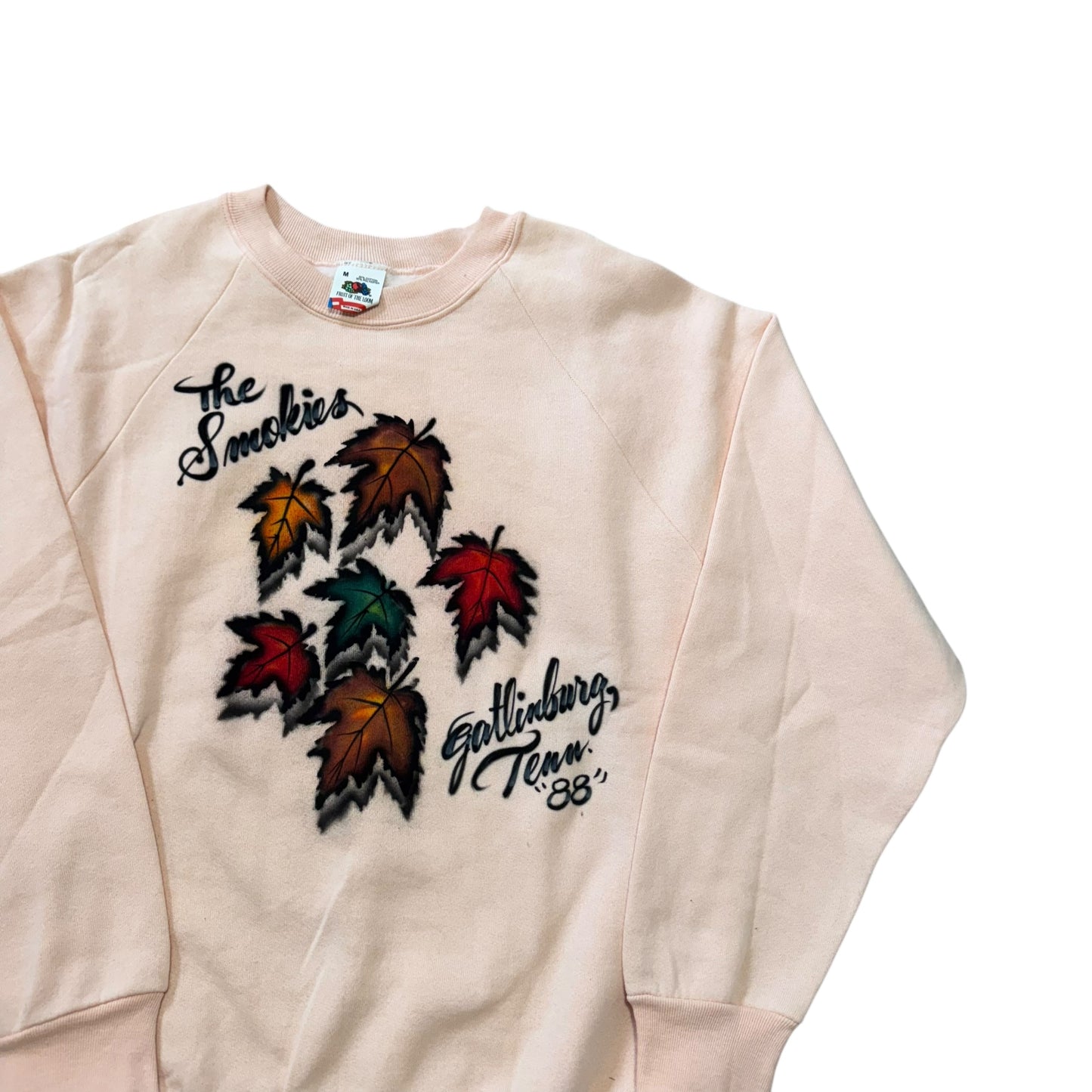 The Smokies Peach Crewneck 80s (Medium) [ REAL SHOPPER EXCLUSIVE ]