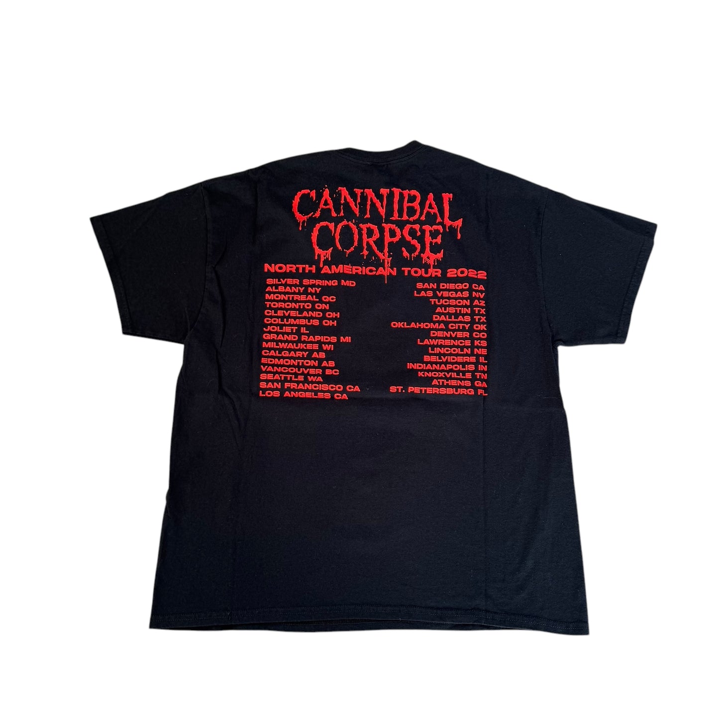 Cannibal Corpse 2023 Tour T-Shirt (XL) PERSONALS COLLECTION