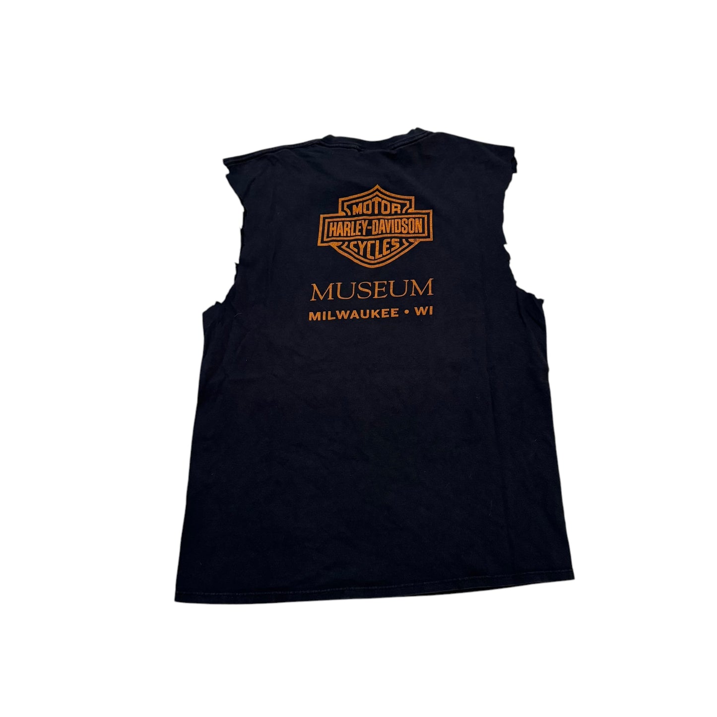 Harley Davidson Cut Off T-Shirt (Large) [ REAL SHOPPER EXCLUSIVE ]