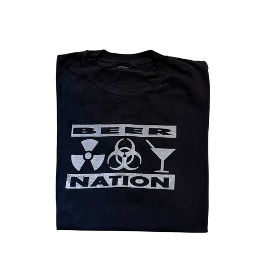 Beer Nation Hazzardous Materials Enforcer T-Shirt 90s (XL) PERSONALS COLLECTION