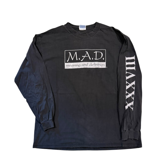 Mad Meaning And Definition Thrashed Long Sleeve 90s (XL)  PERSONALS COLLECTION