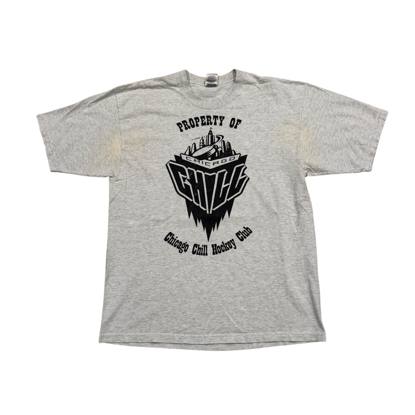 Chicago Chill Hockey T-Shirt 90s (XL) [ REAL SHOPPER EXCLUSIVE ]