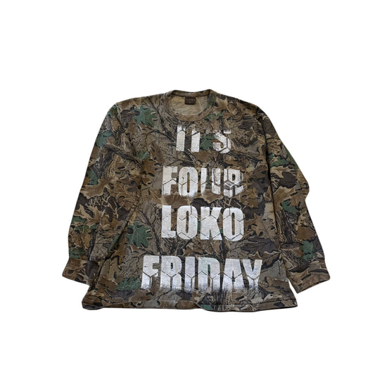 Four Loko Friday Camo 1/1 Long Sleeve T-Shirt (Boxy XL)