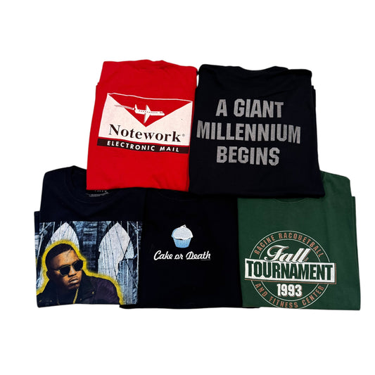 5 Piece T-Shirt Bundle (Small-XXL) [ REAL SHOPPER EXCLUSIVE ]
