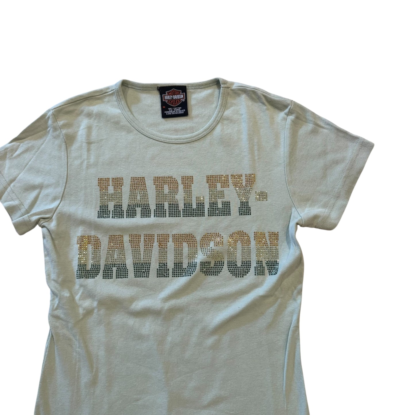 Harley Davidson Bedazzled Logo T-Shirt 2000s (Women’s Medium) [ REAL SHOPPER EXCLUSIVE ]