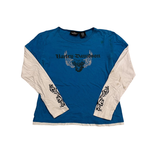 Harley Davidson Tribal Sleeve Long Sleeve T-Shirt (Women’s Large) [ REAL SHOPPER EXCLUSIVE ]