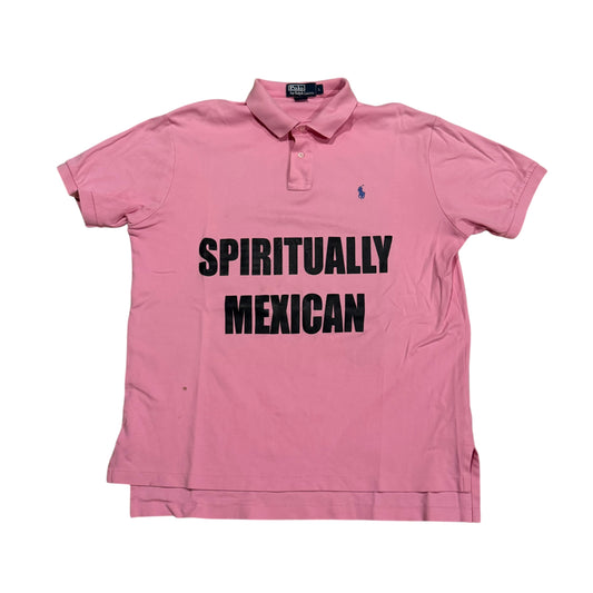 Spiritually Mexican Polo T-Shirt (Large) PERSONALS COLLECTION