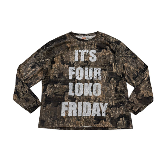 Four Loko Friday 1/1 Long Sleeve Camo T-Shirt (XXL)