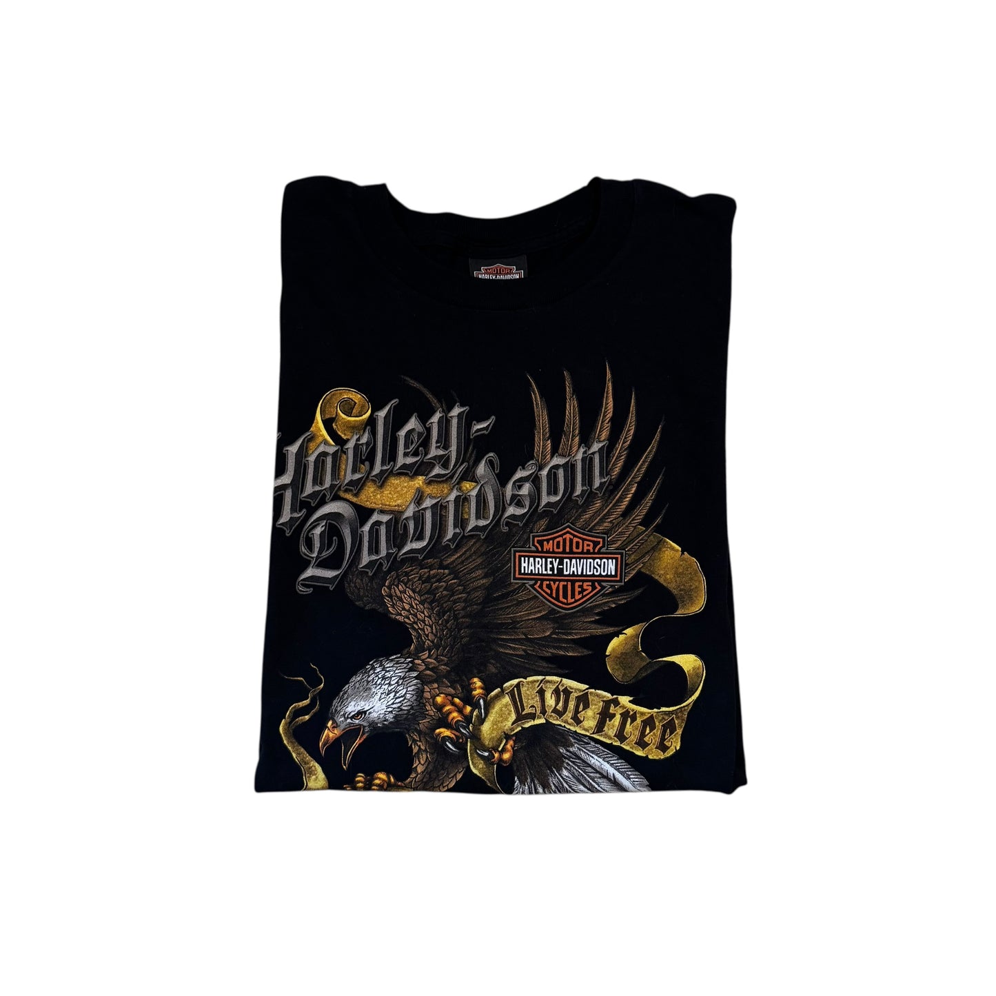 Harley Davidson Live Free Eagle T-Shirt 2009 (Large)