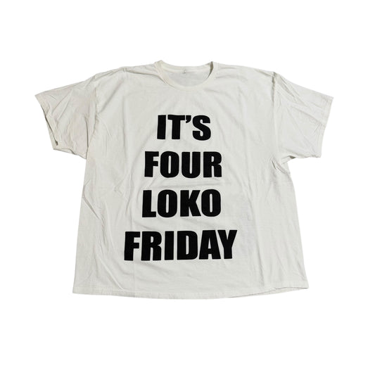 Four Loko Friday Coke White T-Shirt (XXL)