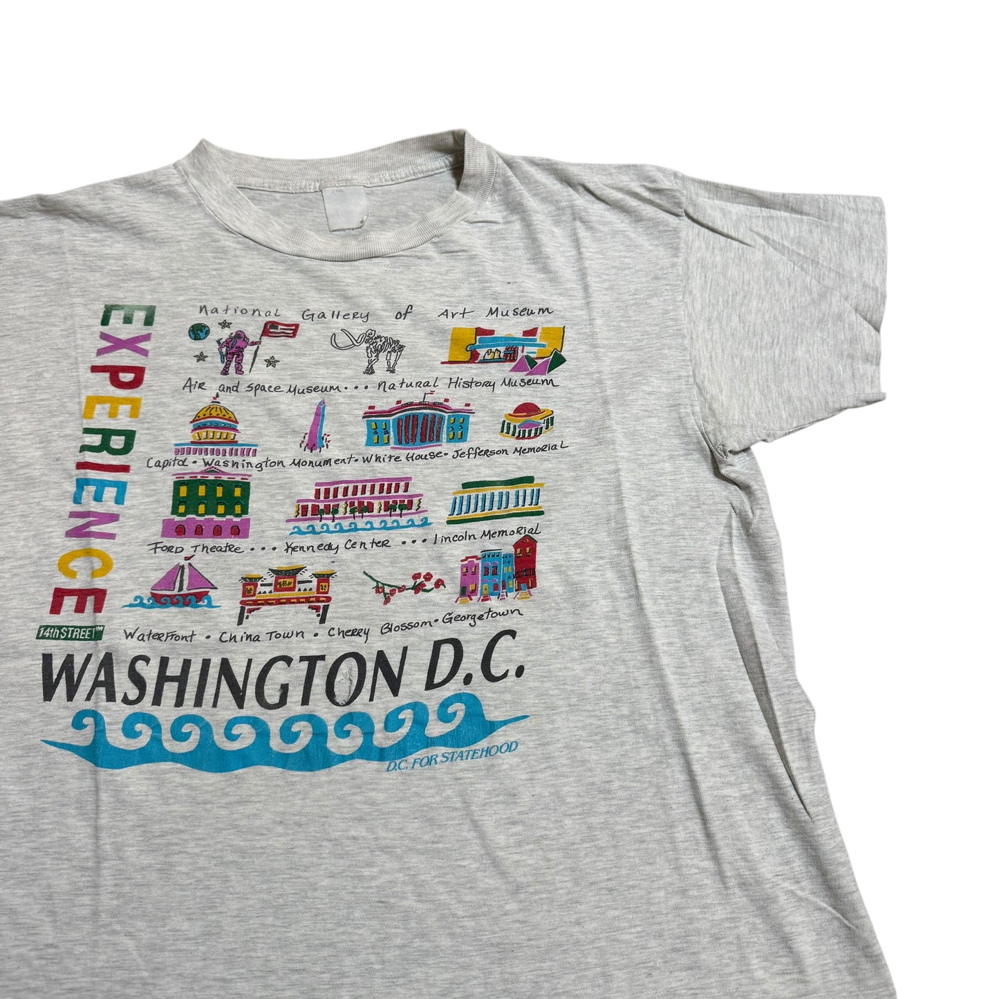 Washington DC Thrashed T-Shirt 90s (Boxy XL) PERSONALS COLLECTION