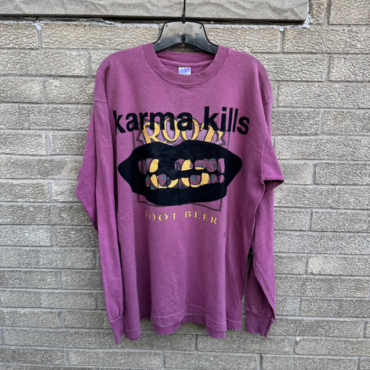Karma Kills… And I Have A Gun 1/1 Long Sleeve T-Shirt (XL)