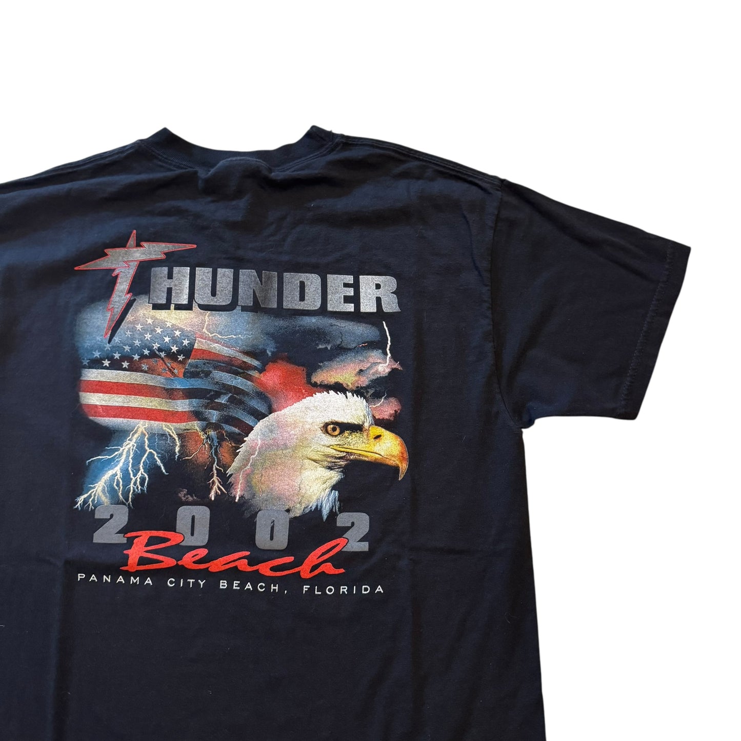 Thunder Beach Bike Week T-Shirt 2002 (Medium)  [REAL SHOPPER EXCLUSIVE ]