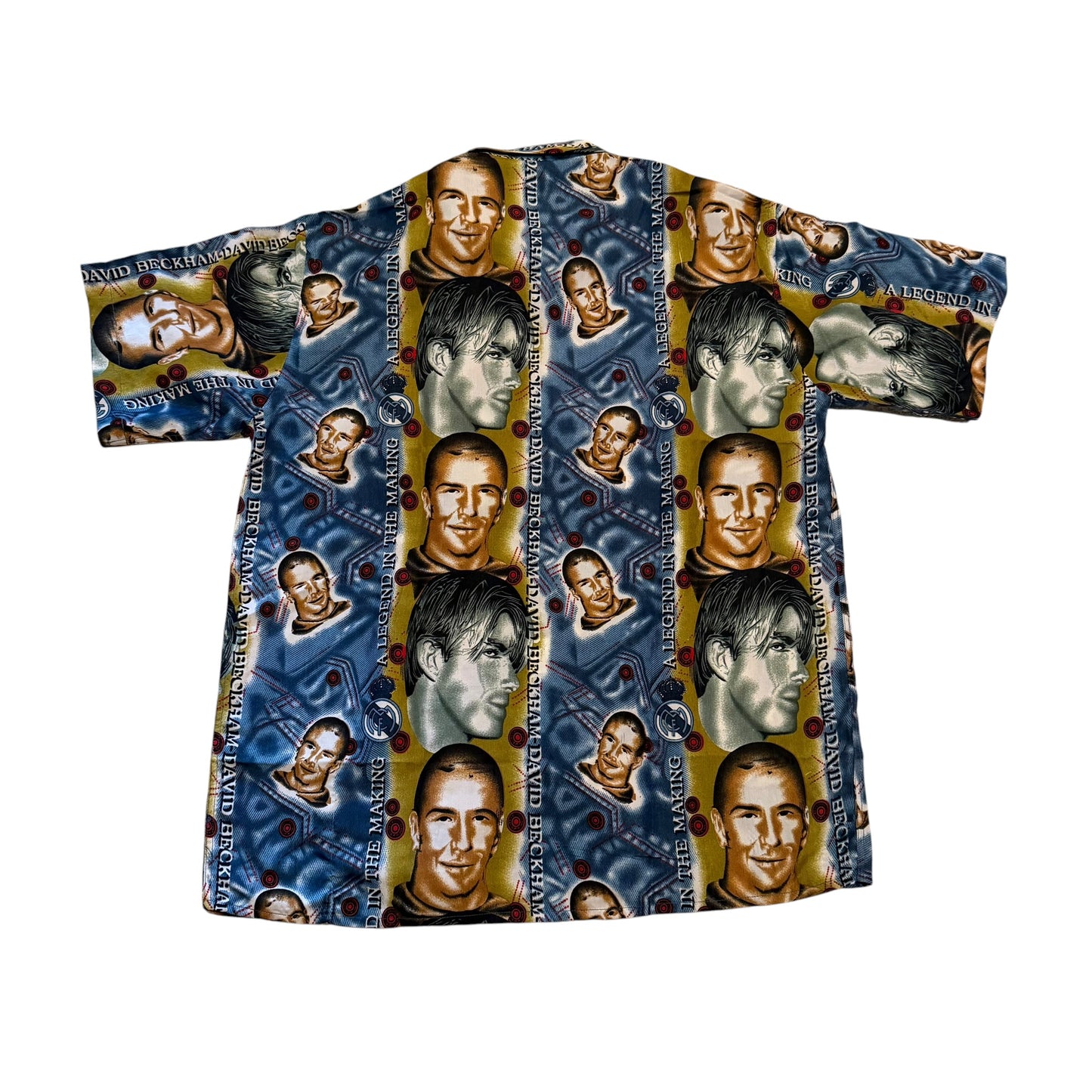 David Beckham Button Up T-Shirt (XL) PERSONALS COLLECTION