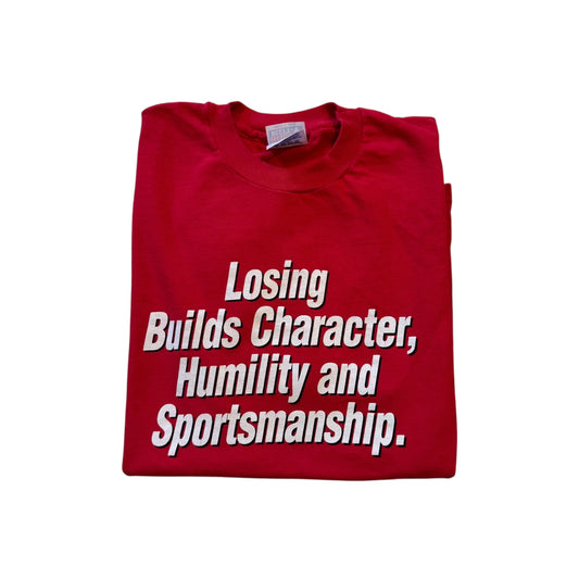 Losing Builds Character… Honda Builds Champions T-Shirt 90s (Large)