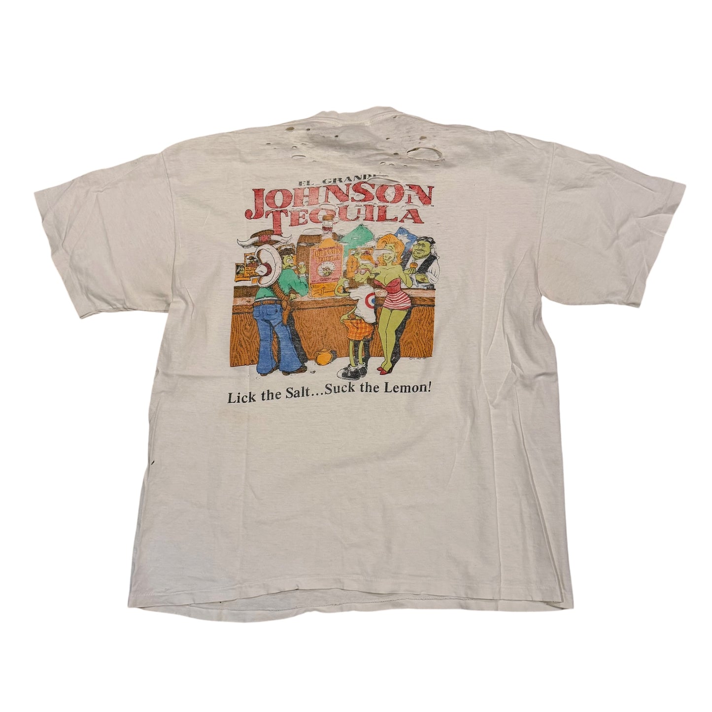 Big Johnson Tequilla Thrashed T-Shirt (XL) PERSONALS COLLECTION