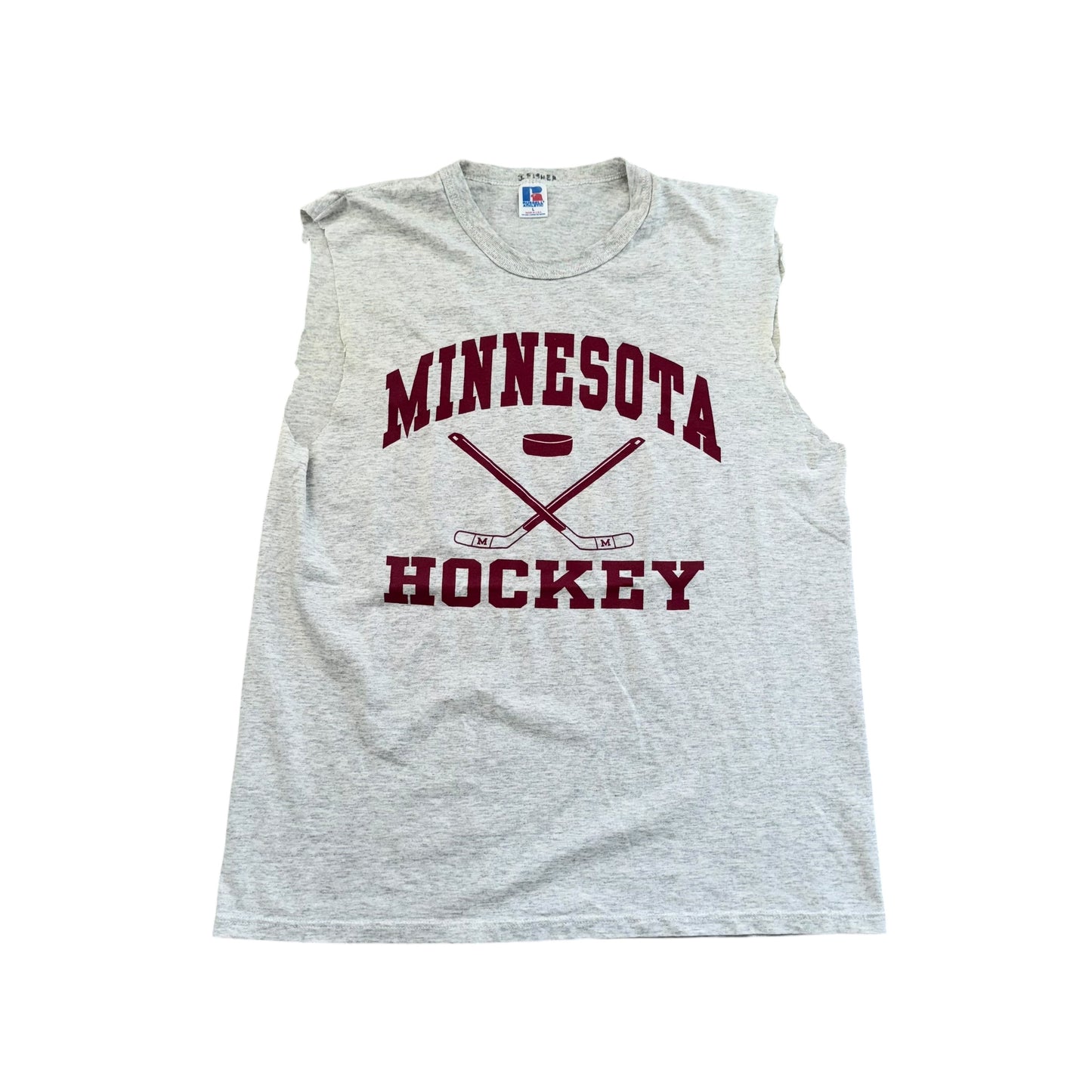 Minnesota Hockey Russell T-Shirt 90s (Large) [ REAL SHOPPER EXCLUSIVE ]