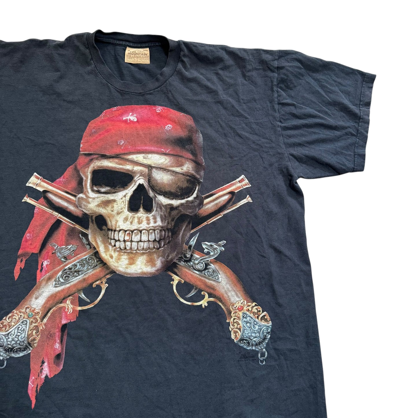 Skull Big Face The Mountain T-Shirt 2000s (XXL) [ REAL SHOPPER EXCLUSIVE ]