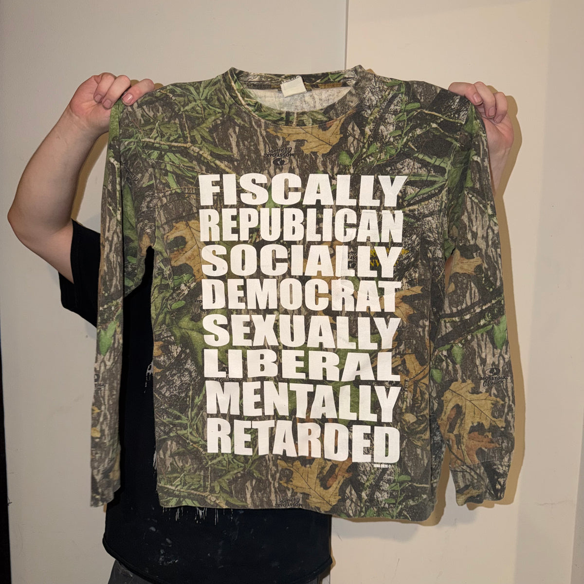 Fiscally Republican 1/1 Camo Long Sleeve T-Shirt (Large)