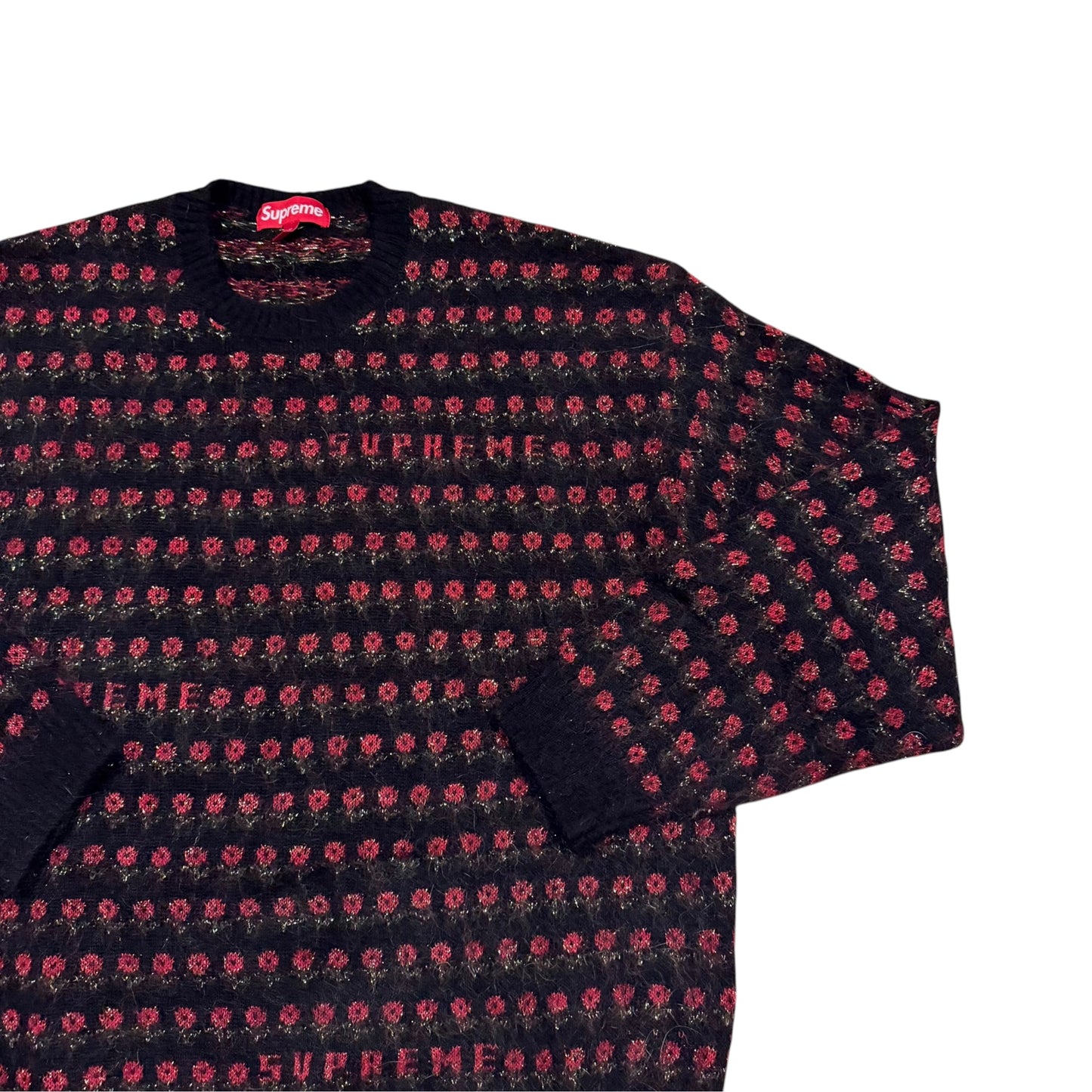 Supreme Metallic Flowers Sweater (XL) PERSONALS COLLECTION