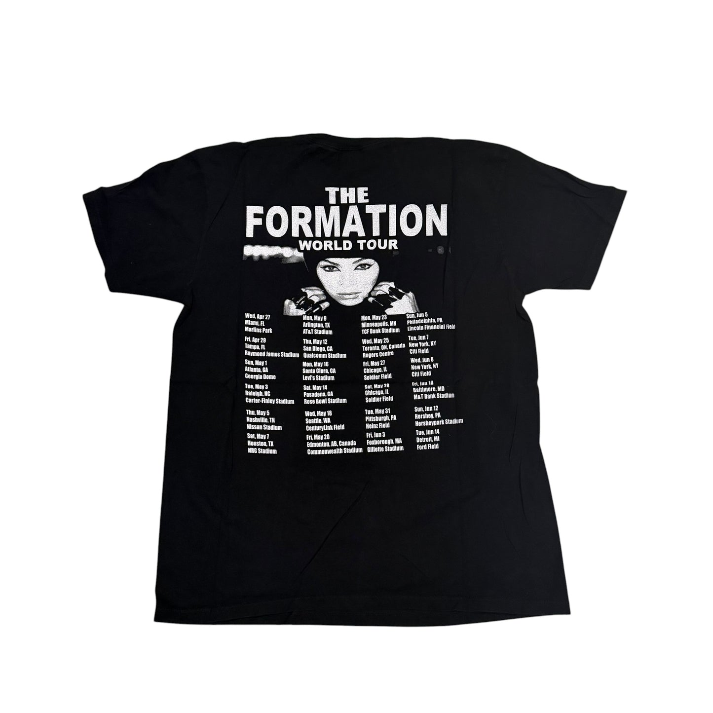 Beyoncé The Formation Tour T-Shirt (Large) PERSONALS COLLECTION