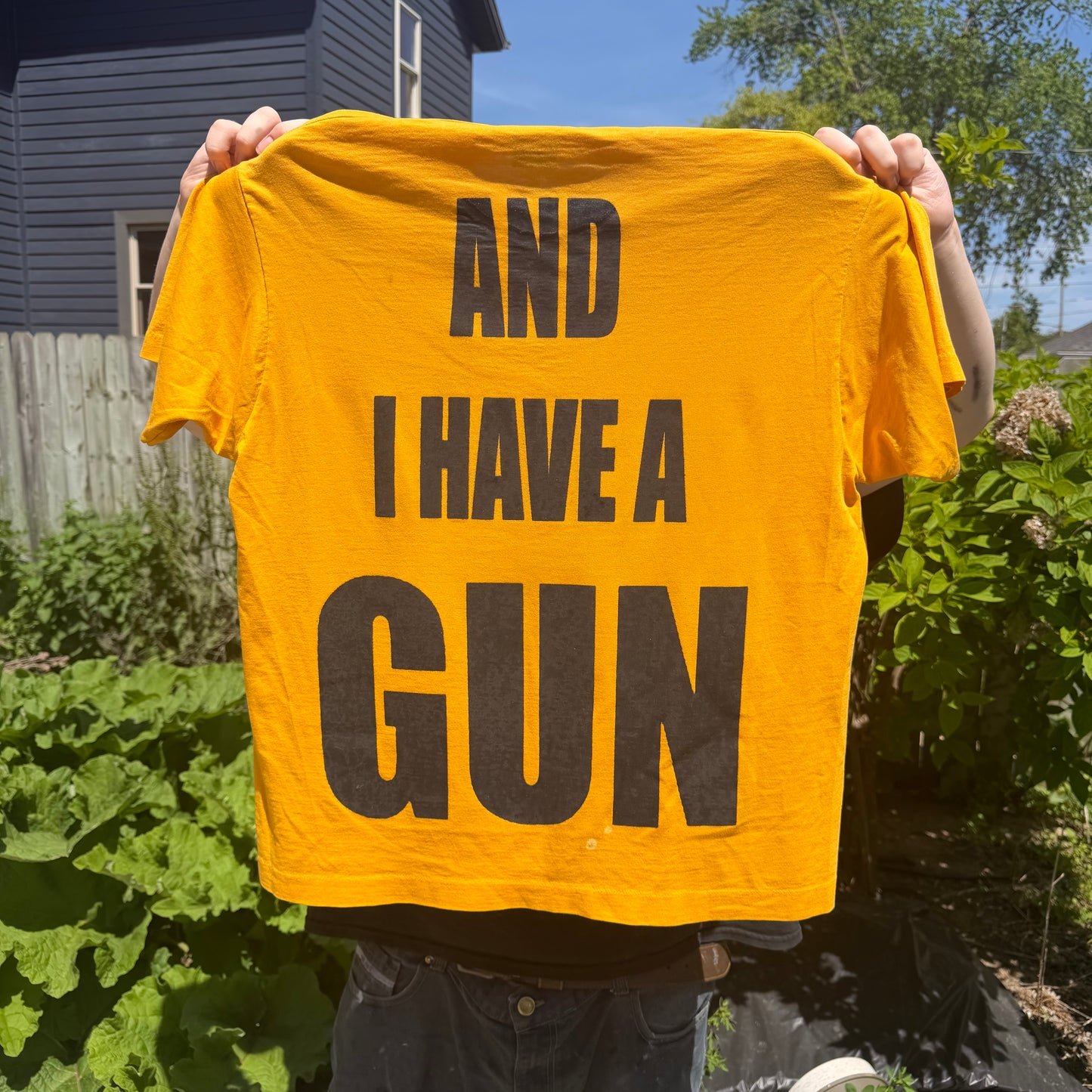 Twink Retard Faggot 1/1 T-Shirt (XL) HARDCORE THOUGHTS X JUNA THRIFTS