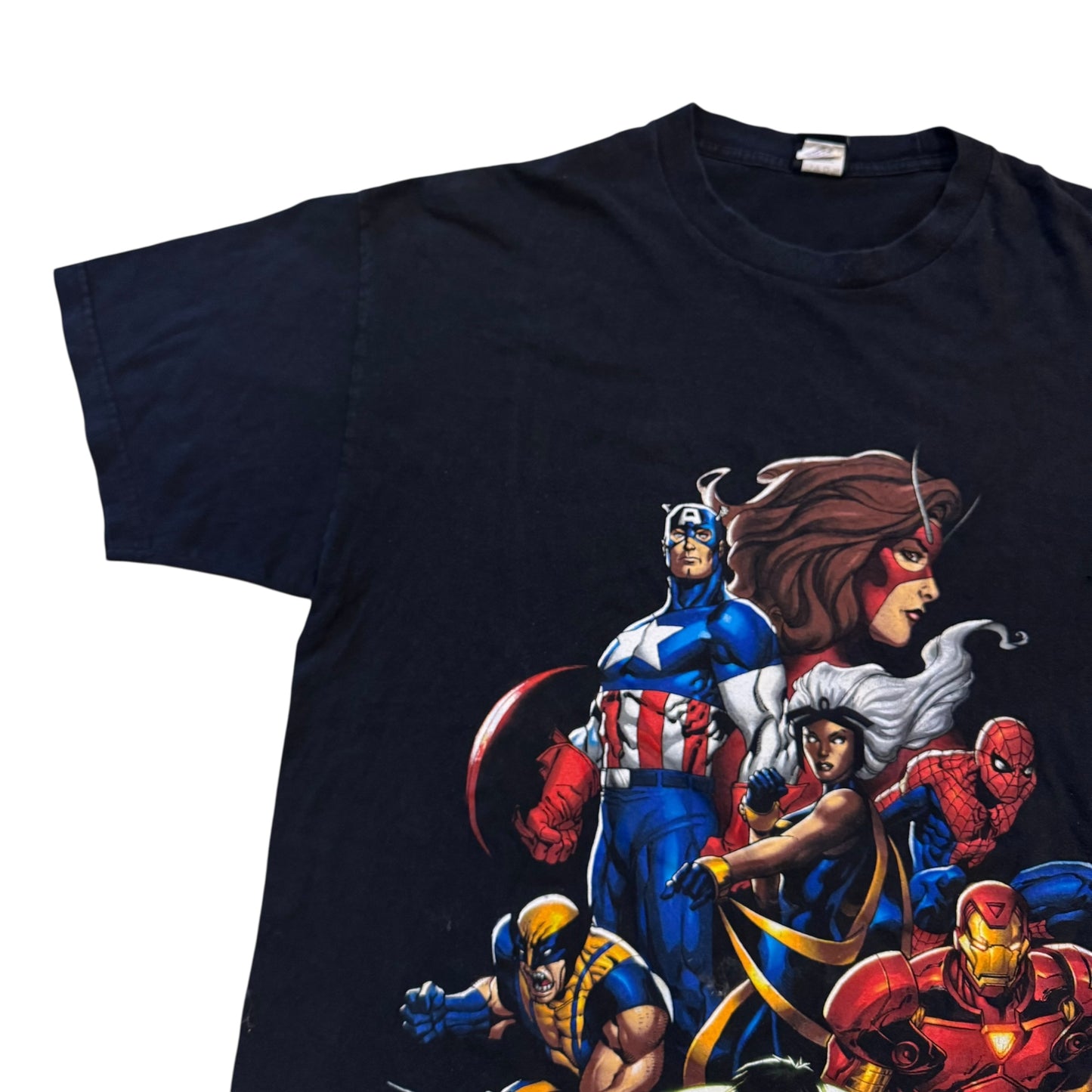 Marvel Superhero Collage T-Shirt 2000s (XL)