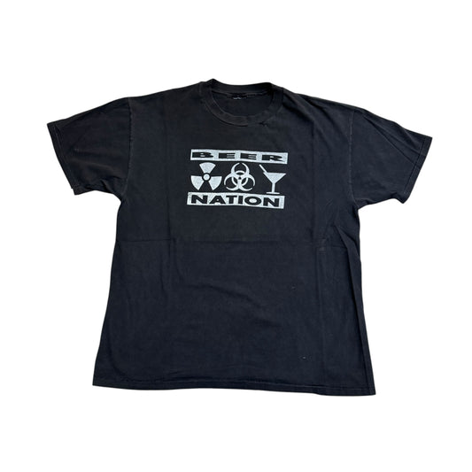 Beer Nation Hazardous Materials Enforcer T-Shirt 90s (XL) PERSONALS COLLECTION