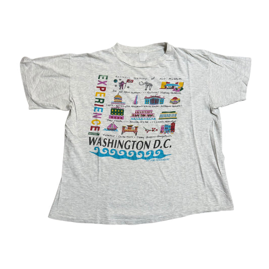 Washington DC Thrashed T-Shirt 90s (Boxy XL) PERSONALS COLLECTION