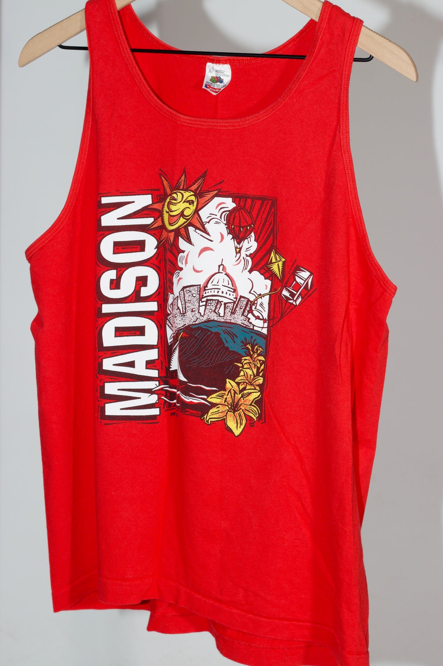 Madison Wisconsin Tank Top 90s (Large) [ REAL SHOPPER EXCLUSIVE ]