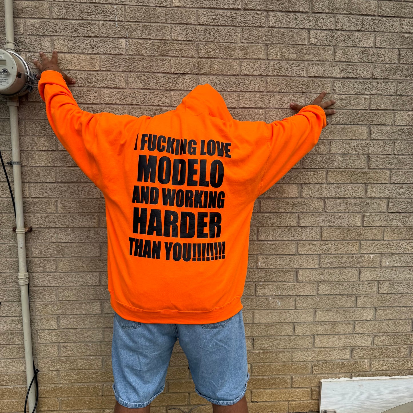 Spiritually Mexican Neon Orange Hoodie
