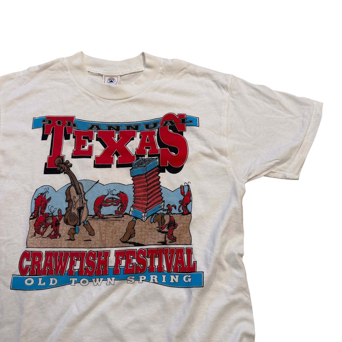 Texas Crawfish Festival T-Shirt 90s (Large) [ REAL SHOPPER EXCLUSIVE ]